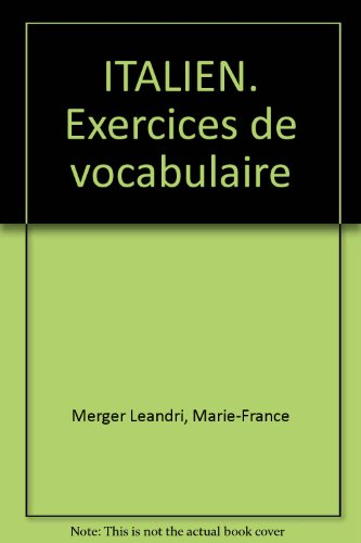 Exercices de vocabulaire : italien