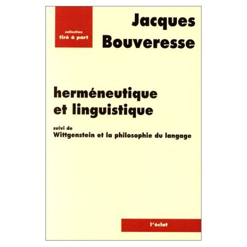 Herméneutique et linguistique