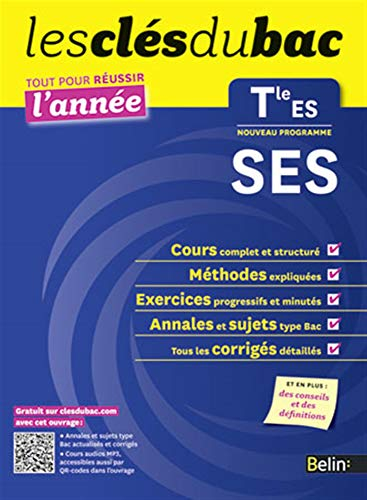 SES terminale ES : nouveau programme