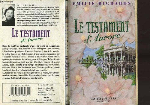 le testament d'aurore (les best-sellers)