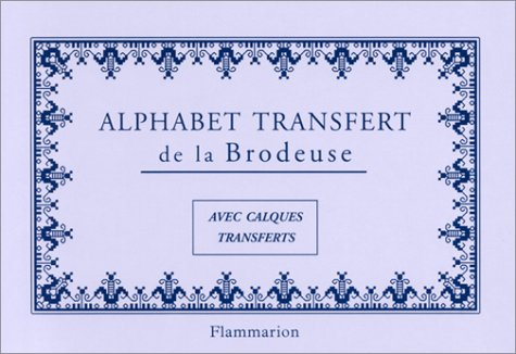 Alphabet transfert de la brodeuse