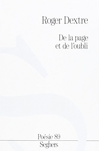 De la page et de l'oubli