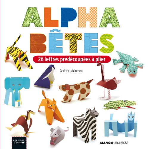 Alphabêtes : 24 lettres prédécoupées à plier