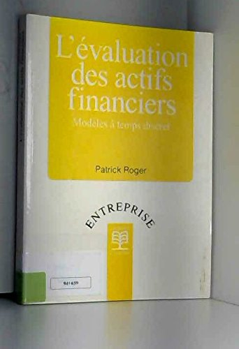 L'évaluation des actifs financiers : modèles à temps discret