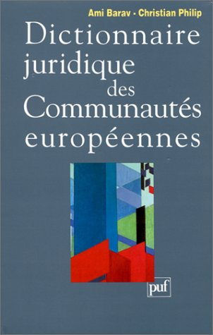 Dictionnaire juridique des Communautés européennes