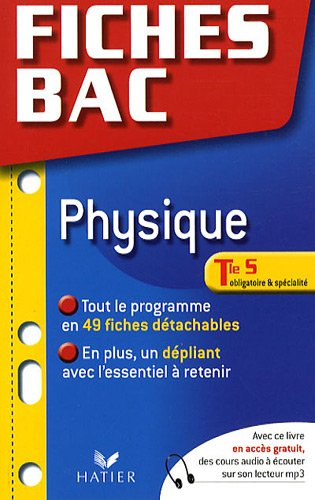 Physique, Tle S, obligatoire et spécialité