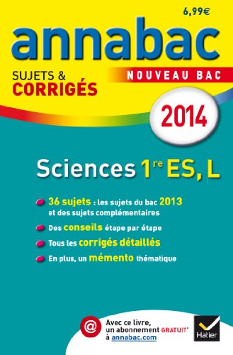Sciences 1re ES, L : nouveau bac 2014