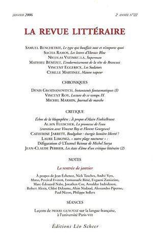 Revue littéraire (La), n° 22