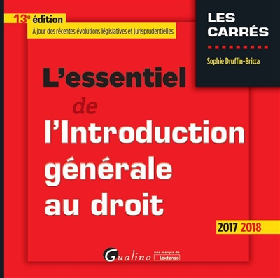 L'essentiel de l'introduction générale au droit