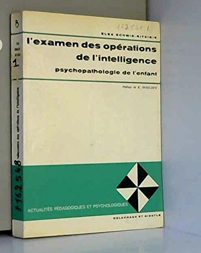 L'examen des opérations de l'intelligence