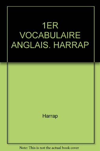 Mon premier vocabulaire anglais