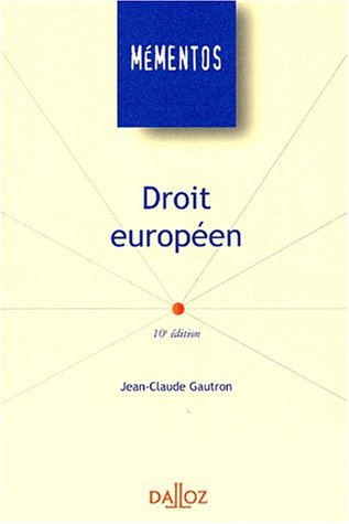 droit europeen 10 édition