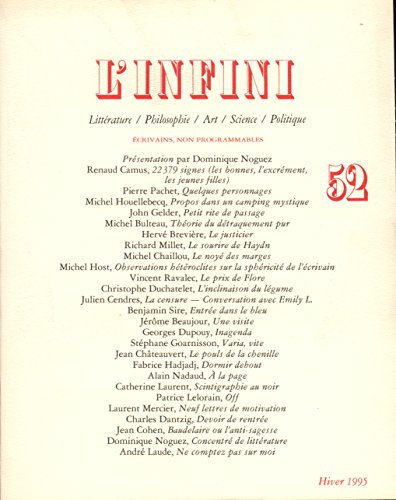 l'infini, numéro 52