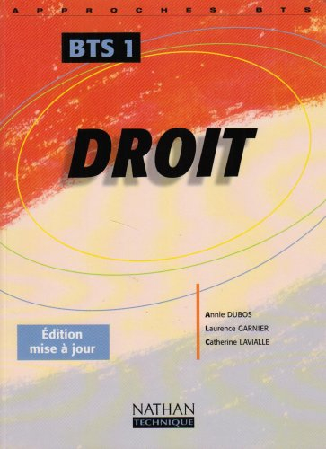 Droit BTS 1re année : livre de l'élève