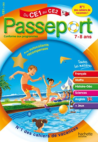 Passeport du CE1 au CE2, 7-8 ans : avec autocollants récompenses