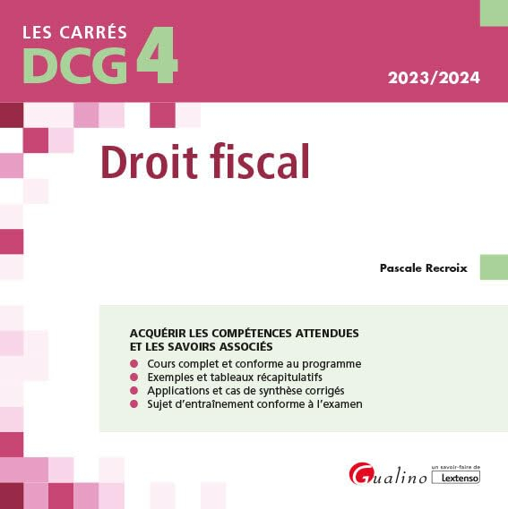 Droit fiscal : DCG 4, 2023-2024