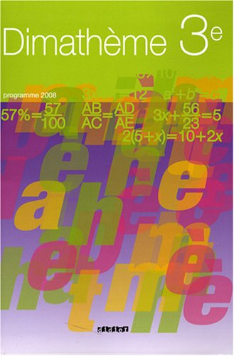 Dimathème 3e : programme 2008