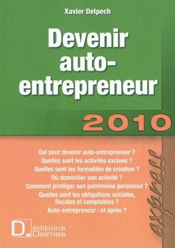 Devenir auto-entrepreneur : 2010