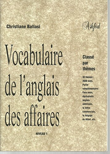 Vocabulaire de l'anglais des affaires