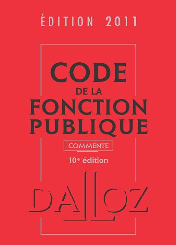 Code de la fonction publique commenté 2011