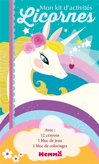 Licornes : mon kit d'activités : crinière jaune