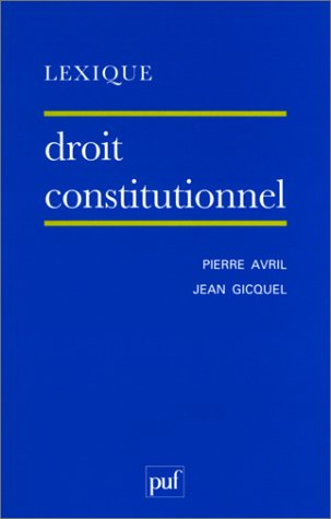 Droit constitutionnel : lexique