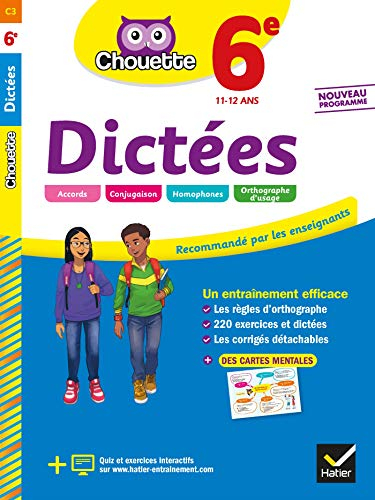 Dictées 6e, 11-12 ans : nouveau programme