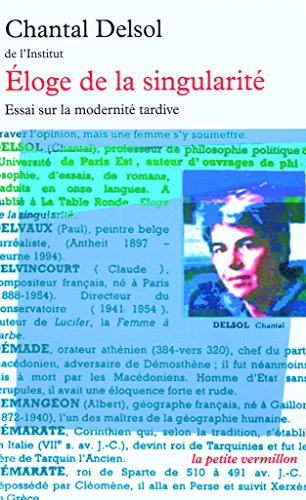 Eloge de la singularité : essai sur la modernité tardive