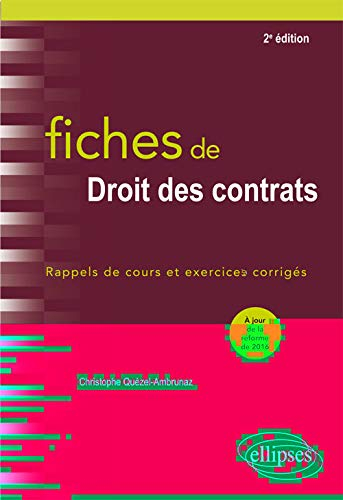Fiches de droit des contrats
