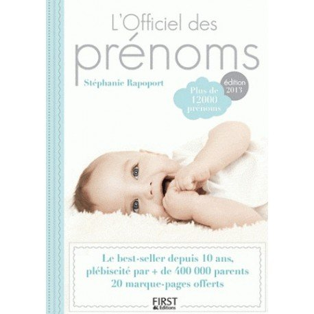 L'officiel des prénoms : plus de 12.000 prénoms