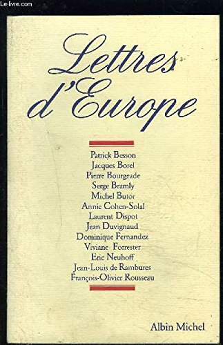 Lettres d'Europe