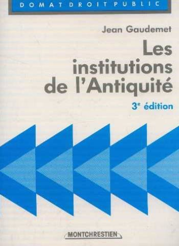 institutions de l'antiquite