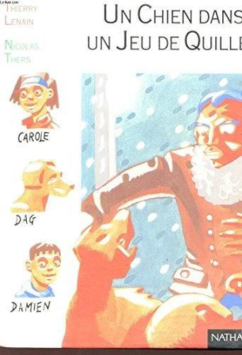 Un chien dans un jeu de quilles