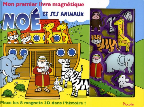 Noé et ses animaux : place les 8 magnets 3D dans l'histoire !