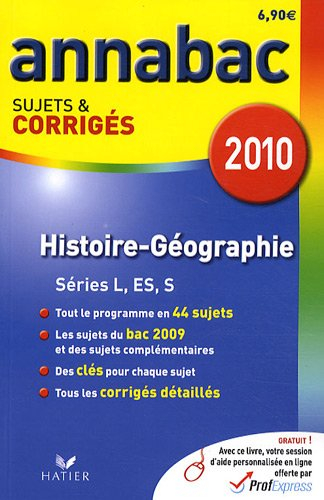 Histoire, géographie L, ES, S
