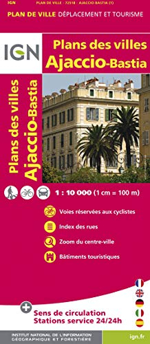 72518 PLAN D'AJACCIO/BASTIA 1/10.000