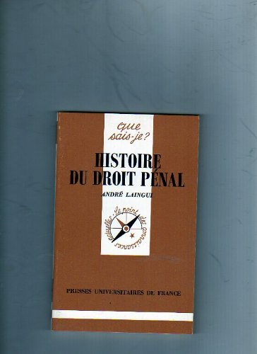 Histoire du droit pénal