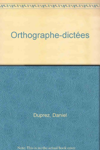 Orthographe, dictées 6e
