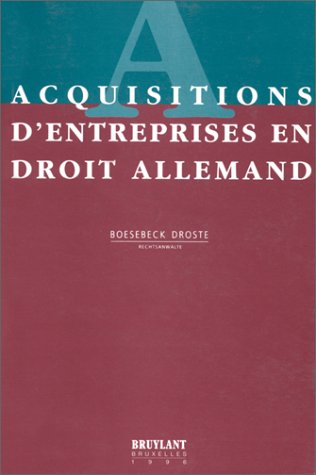 Acquisitions d'entreprises en droit allemand