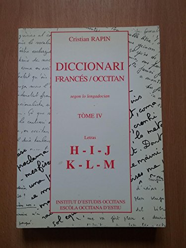 Dictionnaire Fr/Oc Tome 4