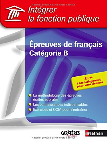 S'entraîner aux épreuves de français, catégorie B