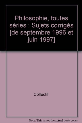annales 1998, philosophie, bac, numéro 35, corrigés