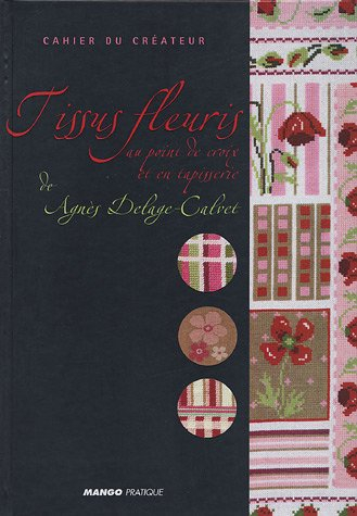 Tissus fleuris au point de croix
