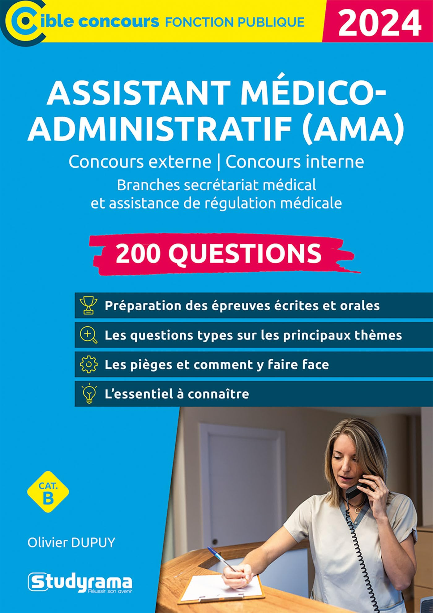 Assistant médico-administratif (AMA) : concours externe, concours interne, branches secrétariat médi