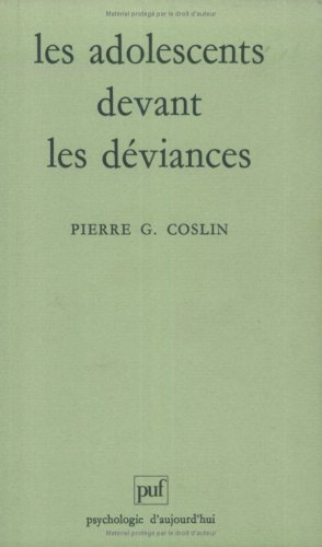 Les adolescents devant les déviances