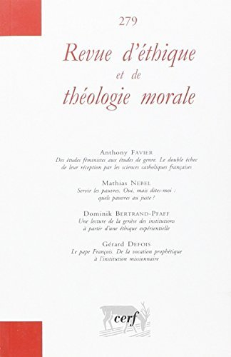 Revue d'éthique et de théologie morale, n° 279