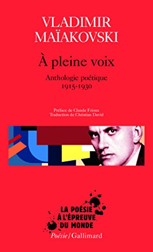 A pleine voix : anthologie poétique 1915-1930