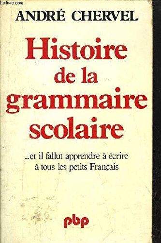 Histoire de la grammaire scolaire