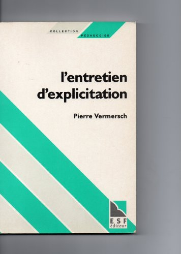 l'entretien d'explicitation en formation initiale et en formation continue