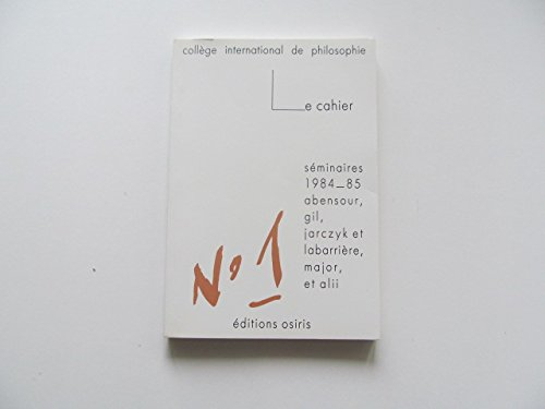 Cahier (Le), n° 1